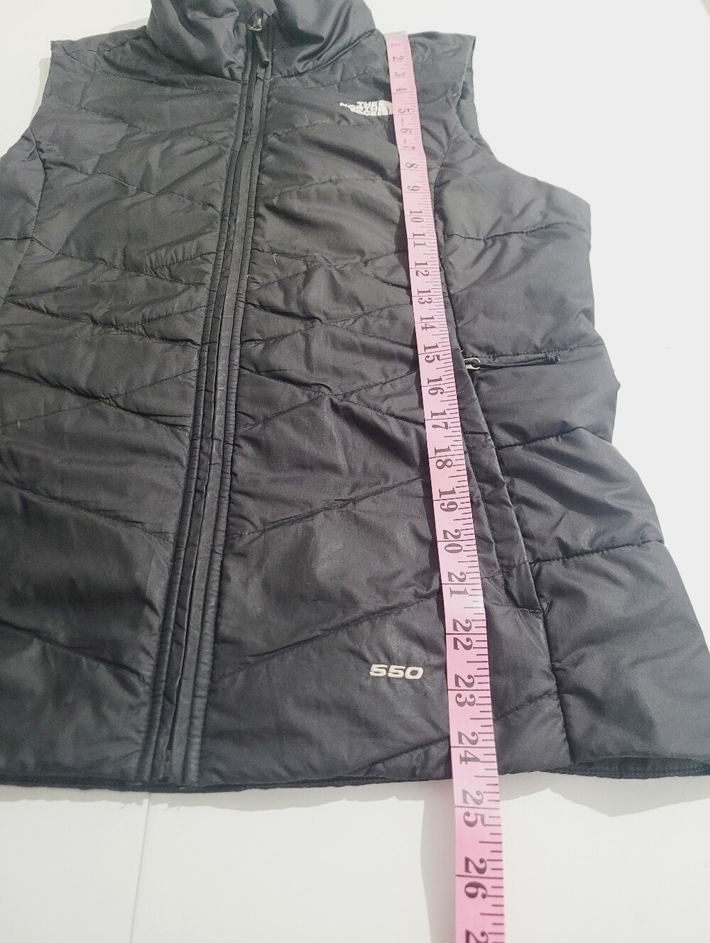 The North Face 550 Fill Goose Down Puffer Vest Women's Medium Black Full Zip - Picture 11 of 15